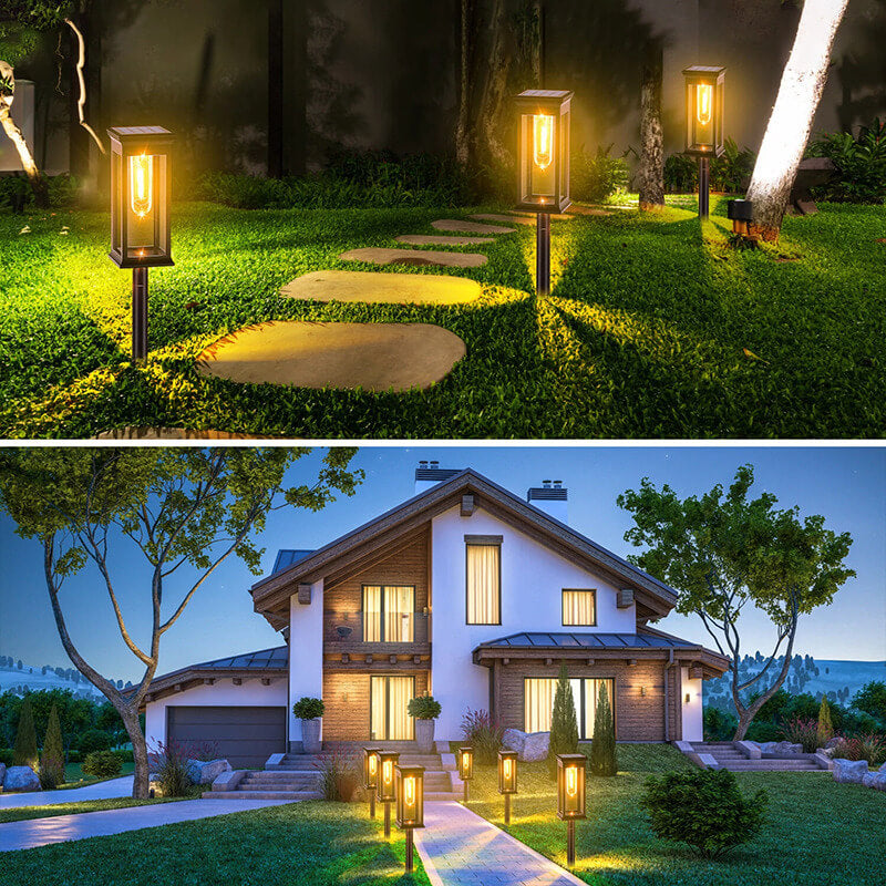 Rovux Solarlampen für Gartenwege