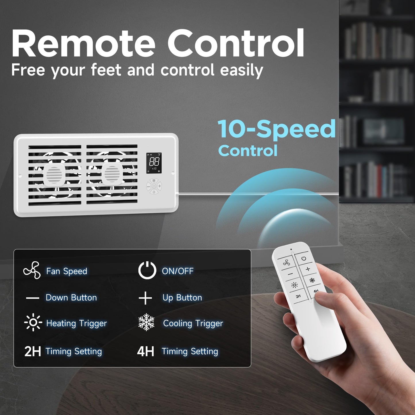 Sakerplus Smart Remote Register Fan