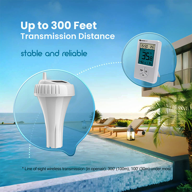 Rovux Kabelloses Pool-Thermometer